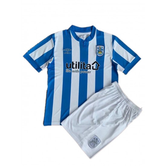 Camisola Huddersfield Criança Equipamento Primeiro 2021-2022 Manga Curta